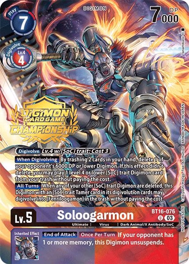 Soloogarmon (Championship 2024 Tamers Pack)